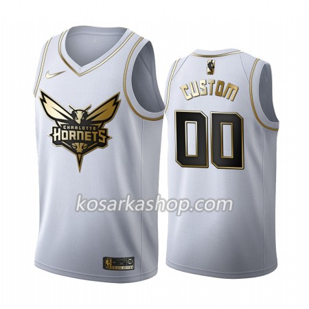 Dres Charlotte Hornets Prilagođeni Nike 2019-20 Bijela Golden Edition Swingman